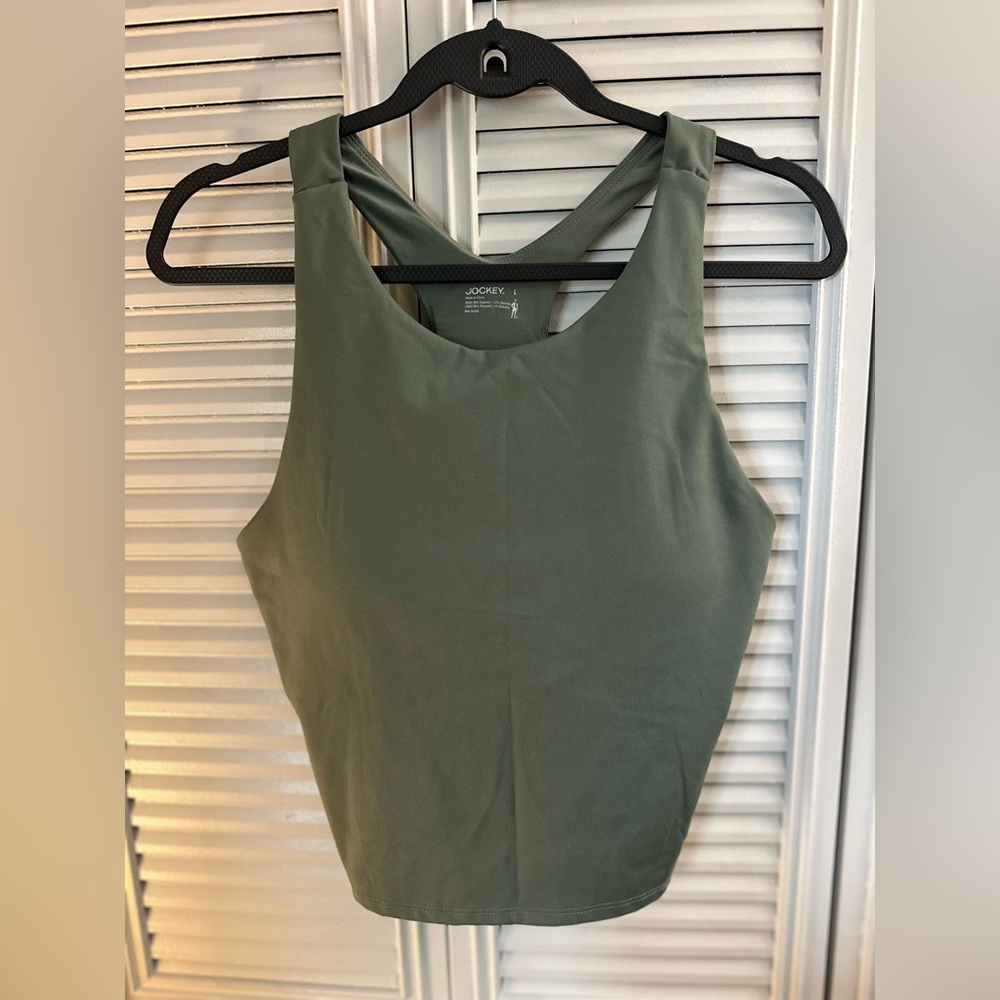 Jockey Women's Green Tank Top- Size L